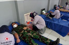 Donor HUT Ke-76 Pomal di Makassar Berhasil Kumpulkan 200 Kantong Darah