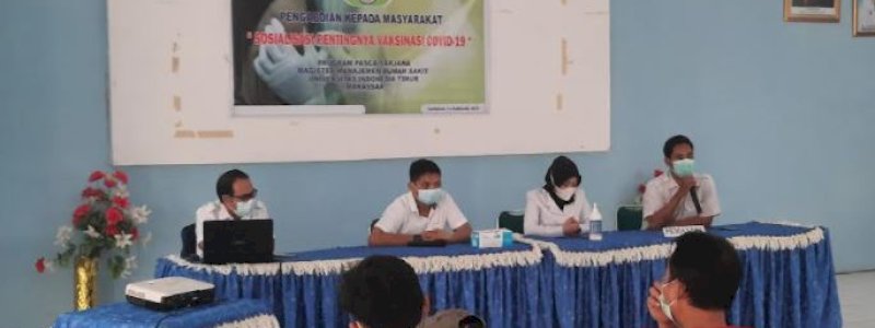 RSUD Pangkep dan Pascasarjana UIT Makassar Sosialisasi Pentingnya Vaksinasi COVID-19
