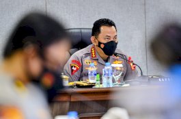 Kapolri Minta Jajaran Lakukan Evaluasi dan Tingkatkan Akselerasi Vaksinasi