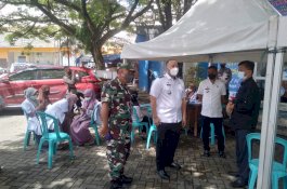 Pemerintah Kecamatan Panakkukang dan Puskesmas Tamamaung Gelar Vaksinasi di Kontainer