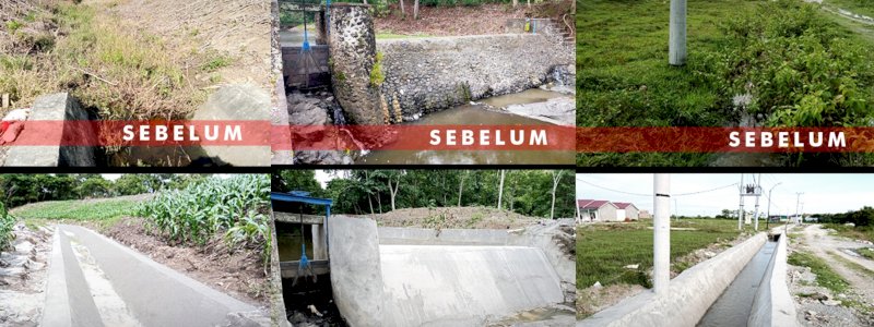 Jaringan Irigasi Telah Direhabilitasi, Bendungan Alekarajae Aliri 690 Hektar Sawah di Sidrap