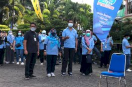 HUT RSUP Wahidin Makassar Diwarnai Permainan Kekompakan Direksi dan Civitas Hospitalia