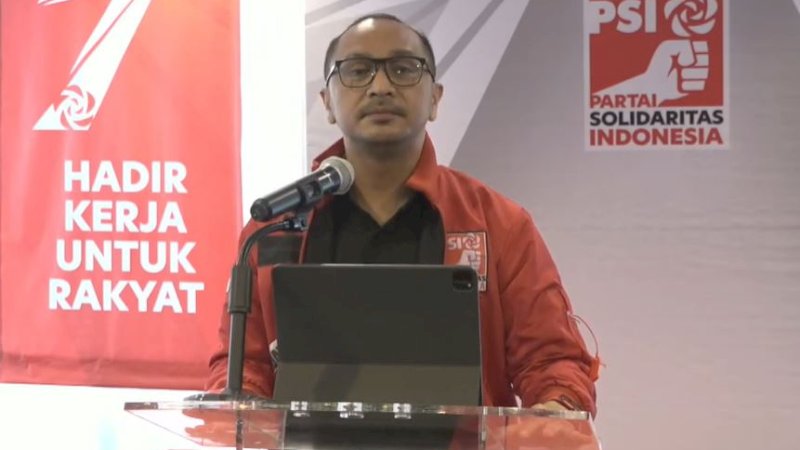 Ketua Umum Partai Solidaritas Indonesia (PSI), Giring Ganesha. (Foto: Tangkapan layar YouTube Partai Solidaritas Indonesia)