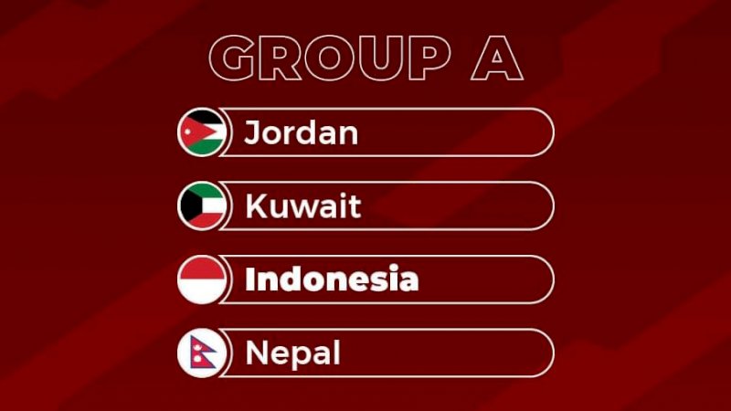 Timnas Indonesia bergabung di grup A Kualifikasi Piala Asia 2023 ( Foto PSSI) 