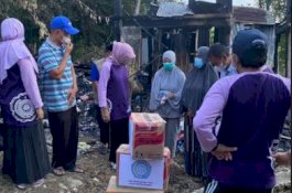 Duka Mendalam Hasnah Syam Saksikan Warga Korban Kebakaran di Pao-Pao Barru