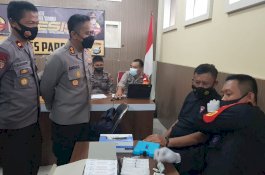 Kapolres Parepare Pastikan Personelnya 100 Persen Vaksin Booster