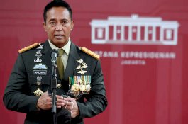 Presiden Jokowi Sampaikan Panglima TNI Covid-19