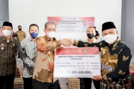 Didampingi Amran Mahmud, Samsu Niang: Tahun Ini Wajo Dapat Bansos Rp23 Miliar