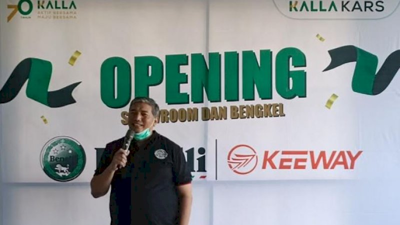 Kalla Kars, diler resmi Benelli-Keeway wilayah Sulawesi, meresmikan showroom dan bengkel Benelli-Keeway Makassar yang berlokasi di Jalan Veteran Selatan Nomor 130, Jumat (4/3/2022).