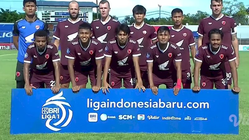 Skuad PSM Makassar ( Foto Tangkapan Layar Video) 