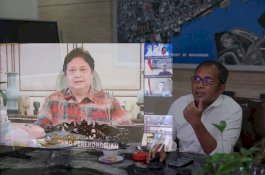 Danny Pomanto Rakor Bersama Menko Perekonomian, Bahas Perkembangan Covid-19