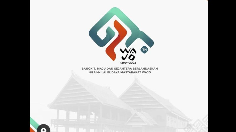 Juara sayembara desain logo Hari Jadi Wajo (HJW) ke-623.