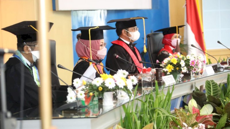 Pengukuhan SYL sebagai profesor kehormatan di Universitas Hasanuddin, Makassar, pada Kamis, (17/3/2022).