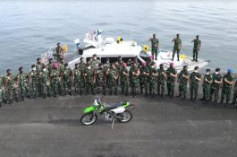 Tidak Aksi Kejahatan, Satrol Lantamal VI Terima Satu Unit KMC dan Sarpras Sepeda Motor