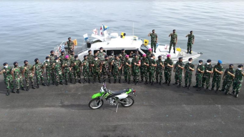 Tidak Aksi Kejahatan, Satrol Lantamal VI Terima Satu Unit KMC dan Sarpras Sepeda Motor