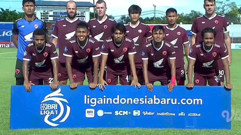 Skuad PSM Makassar ( foto tangkapan layar video) 