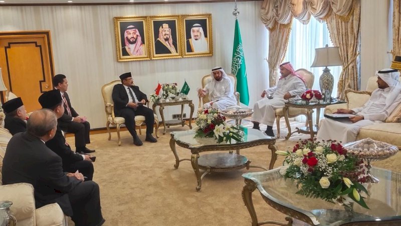 Menag RI bertemu Menteri Haji Arab Saudi (Foto Kemenag RI)