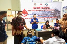 Sambut HJW Ke-623, Dinsos P2KBP3A Wajo dan PMI Gelar Donor Darah