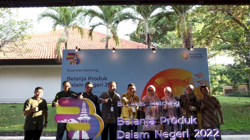 Wali Kota Makassar, Moh Ramdhan Pomanto dan jajarannya hadiri business matching yang di adakan Kementrian Perindustrian RI di Nusa Dua Bali, Kamis (24/3/2022).
