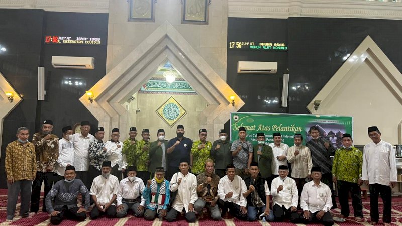 Camat Panakkukang Andi Pangerang Nur Akbar saat menghadiri pelantikan pengurus Dewan Masjid Indonesia (DMI) Kecamatan Panakkukang periode 2022-2027, Jumat (25/3/2022).