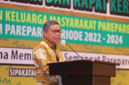 Taufan Pawe Beber Kemajuan Parepare pada Pelantikan dan Raker IKM