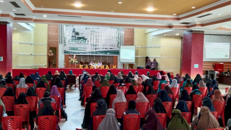 Kajian Ramadan Ilmiah Muslimah (Karimah) di Auditorium Soedanrae Convention Center, Jumat (25/3/2022).