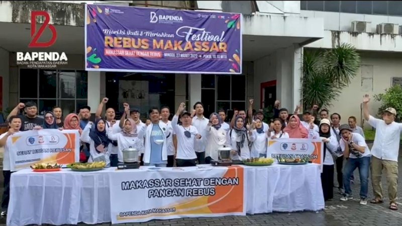 Bapenda Makassar sukseskan Festival Rebus Makassar, Minggu, (27/3/22).