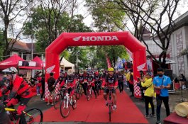 Berlangsung Seru, Gowes Bareng Honda di Gowa Fun Bike Diikuti 500 Peserta