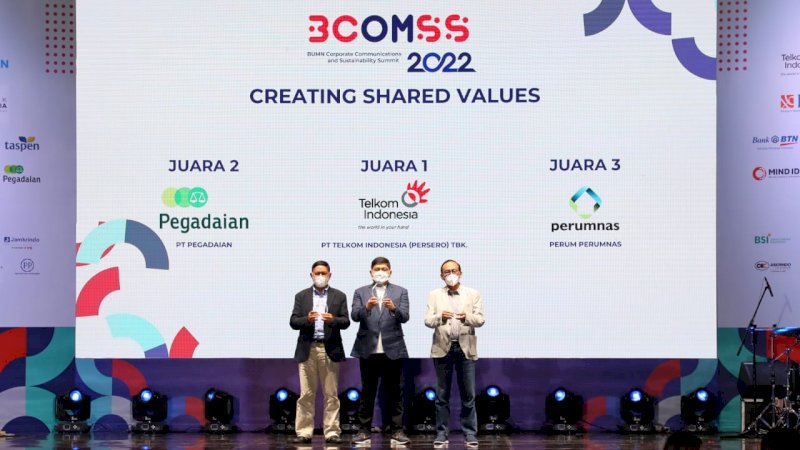 Program TJSL Telkom Raih Penghargaan Terbaik dari Kementerian BUMN