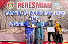 14 Bunda Baca Kecamatan Se-Kabupaten Wajo Dilantik, Dirangkaian Peresmian Taman Baca La Tiringeng To Taba