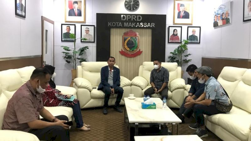 Ketua DPRD Makassar, Rudianto Lallo dan Komisioner KPU Makassar.