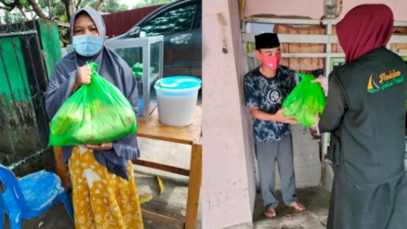 Penyaluran pun dilakukan secara door to door di berbagai wilayah di Sulsel.