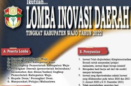 Pemkab Wajo Gelar Lomba Inovasi Daerah 2022, Hadiah Puluhan Juta Rupiah