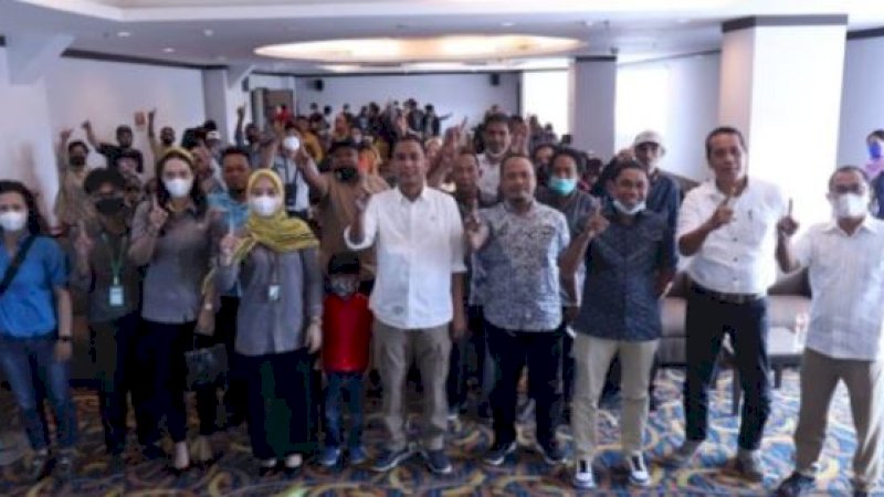 Sosialisasi Perda Kota Makassar Nomor 2 Tahun 2016 tentang Tanggung Jawab Sosial dan Lingkungan Perusahaan (TSLP) di Hotel Grand Maleo, Selasa (29/3/2022).