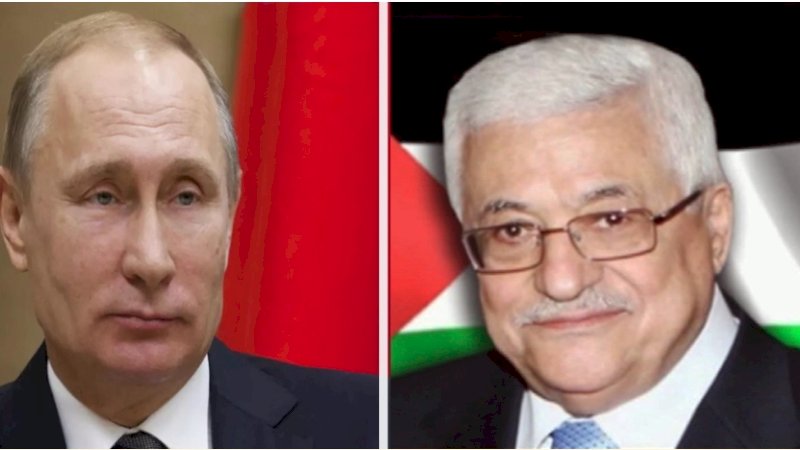 Presiden Rusia Vladimir Putin dan Presiden Palestina Mahmoud Abbas (Foto Wafa)
