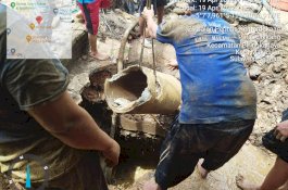 Pipa Induk Bocor Karena Pengeboran Sumur Bor, PDAM Makassar Langsung Turunkan Tim Membenahi