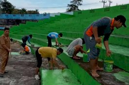 Disporapar Parepare Cat Tribune Penonton Stadion BJ Habibie