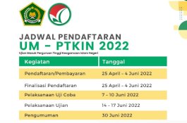 Pendaftaran UM-PTKIN 2022 Dibuka, Berikut Link dan Cara Daftarnya