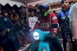 Gaspol! Ketua DPRD Kota Makassar Ikut Adu Cepat di Balapan Motor Lantang Bangngia