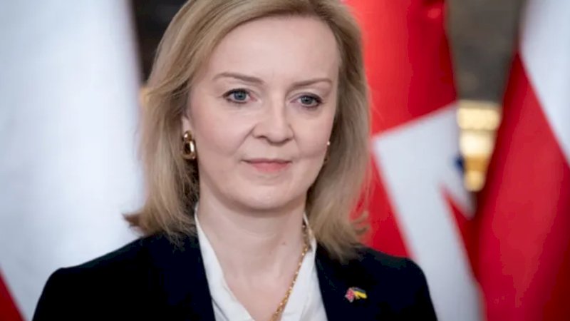 Menteri Luar Negeri Inggris Liz Truss.
(Mateusz Wlodarczyk/Nurfoto/Gambar Getty)