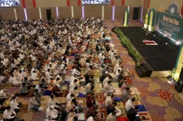 Perdana Setelah Pandemi, Hotel Claro Makassar Jadi Tempat Salat Ied