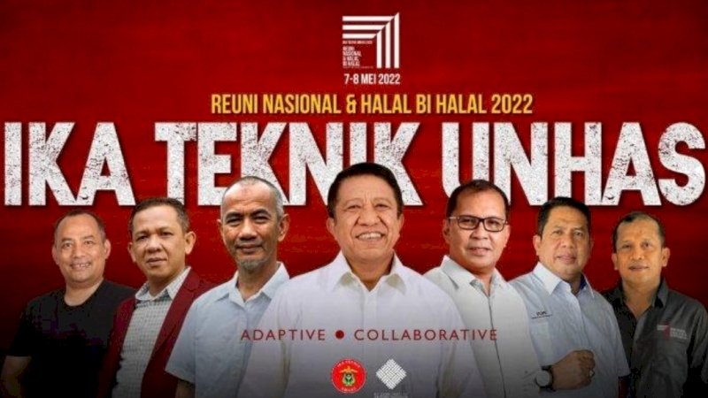 Reuni Nasional dan Halal BI Halal IKA Teknik Unhas 2022. 