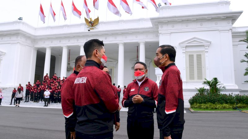 Presiden Jokowi harap Indonesia masuk 3 besar di SEA Games 2021 Vietnam (Foto: Kemenpora RI)
