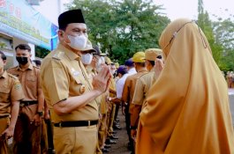 Halalbihalal Hari Pertama Berkantor Usai Lebaran, Bupati Barru: