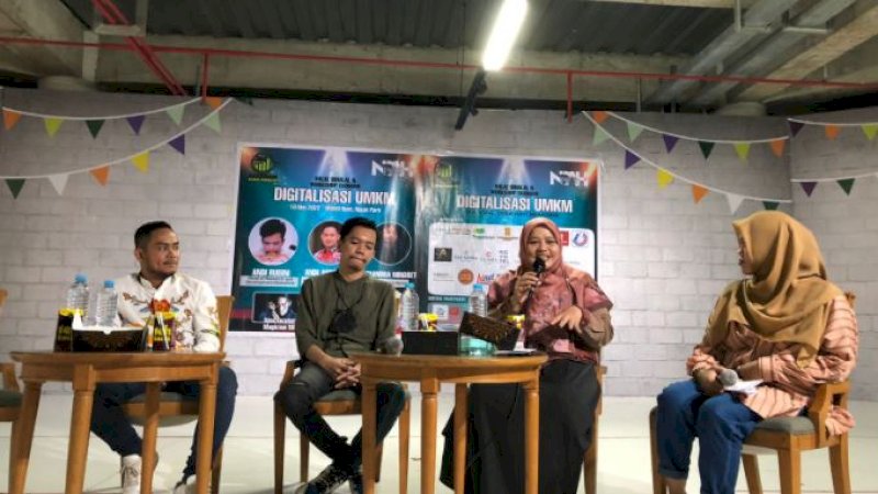 Jurnalis Ekonomi Makassar (JEM) menggelar halalbihalal dan workshop ekonomi di Nipah Park, Kota Makassar, Selasa (10/5/2022).