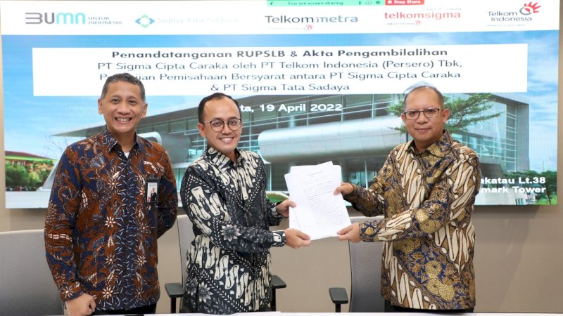 Perkuat Bisnis B2B IT Digital Services, Telkom Lakukan Penyertaan Modal ke TelkomSigma  