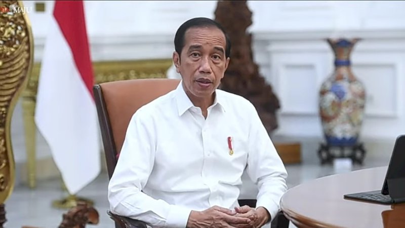Pernyataan pers Presiden RI, Joko Widodo (Jokowi), terkait pelonggaran penggunaan masker, Istana Bogor, Selasa (17/5/2022). (Foto: Tangkapan layar YouTube Sekretariat Presiden RI)
