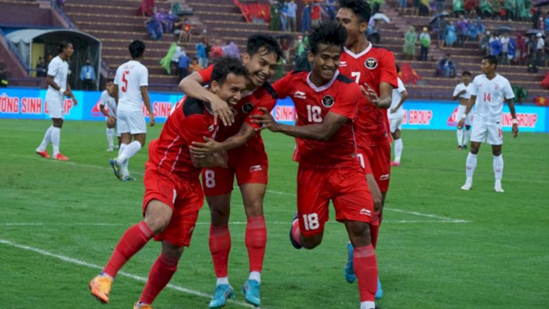 Tim nasional (timnas) Indonesia U-23 akan melawan Thailand pada semifinal SEA Games 2021 cabang sepak bola putra. (Foto: PSSI)