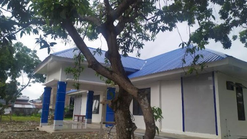 Gedung baru Balai Latihan Kerja (BLK) Barru, Jalan Pasar Sentral.