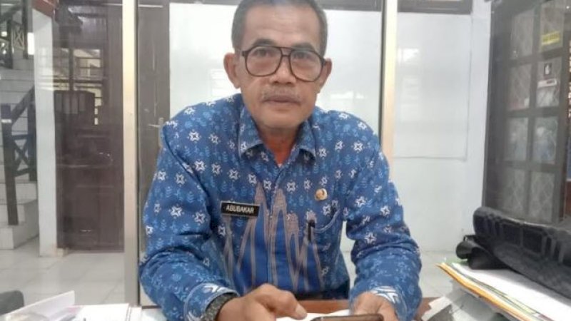 Kepala Dinas Pengelolaan Keuangan dan Aset Daerah (DPKAD) Barru, Abubakar.